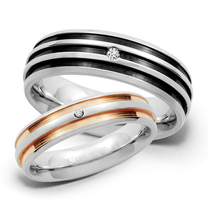 Anillo de Eternidad Romántico de Plata con Circonita de Alta Calidad en Acero Inoxidable 316L - Product Image 1