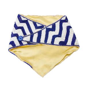 Bufanda bordada a mano roja y blanca de diferentes estilos de buena calidad con bonito collar de cuentas de pendientes - Product Image 4