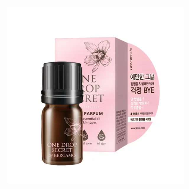 BERGAMO ONE DROP SECRET FOR WOMEN 5ml korea fragrance gift sweet smell good Cute design lovely packaging inner perfume