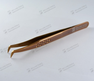 โรสโกลด์สแตนเลสต่อขนตารัสเซียปริมาณ75Deg ปากคีบปริมาณกว้างฉลากส่วนตัว,แหนบขนตา - Product Image 2