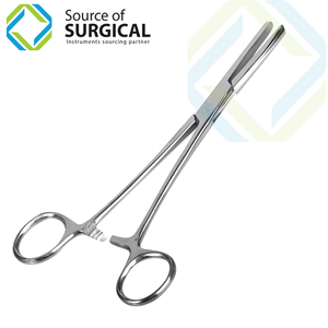 <b>Stainless</b> <b>Steel</b> Manual Surgical Instrument <b>Tubing</b> Clamp Forceps Serated Jaws - Product Image 1