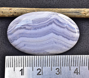 Cabujón de Ágata Azul Natural, Gema de Alta Calidad para Joyería, Forma Personalizada, Tamaño 20-55mm, Forma Libre - Product Image 4