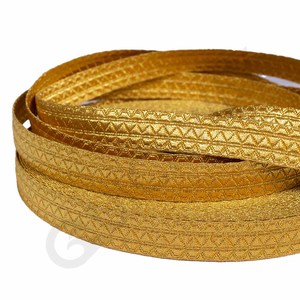 Oem Vestment Vàng Kim Loại Bện Ren Ribbon Bán Buôn Sồi Lá Tro Gỗ Lá Mô Hình Kim Loại Bện Trong Mylar Lồi Gốp <span class=keywords><strong>Trim</strong></span> - Product Image 4