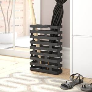 Soporte de paraguas de hierro forjado negro personalizado, nuevo diseño Rectangular hecho a mano con soporte de paraguas de forma única - Product Image 5