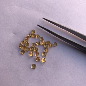 Piedras preciosas cuadradas calibradas de citrino natural de 4mm Piedras sueltas al por mayor Compre en línea para la fabricación de joyas del fabricante en línea - Product Image 2