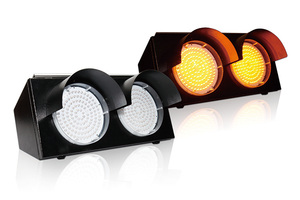 D200 năng lượng mặt trời LED twin-flash giao thông ánh sáng cảnh báo thiết bị - Product Image 2