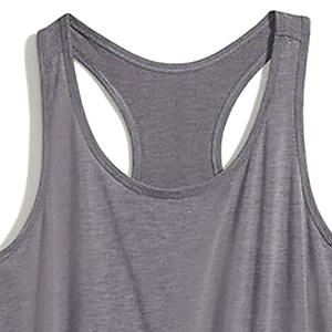 Blank tank <b>Tops</b> Female Singlet Women Breathable Plus Size Cotton / Bamboo Fiber Gym Wear Fitness Manufacture Sleeveless - Product Image 5