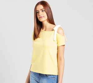 Camisetas de estilo tie de un hombro para mujer, camisas de manga corta de tela ultrasuave, estilo bonito para mujer con servicio de impresión personalizado - Product Image 6