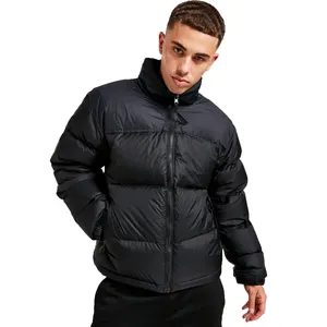 겨울 따뜻한 야외 코트 남성 반짝 이는 퍼퍼 파카 자켓 2021 고품질 개인 라벨 자켓 남성 맞춤형