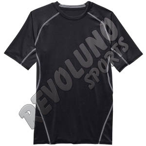 Chemises de compression de sport ajustées et légères pour hommes, à haute élasticité, respirantes et à séchage rapide, vente en gros - Product Image 3