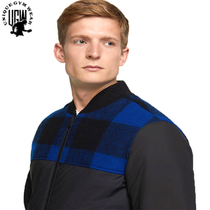 UNIQUE GYM WEAR Men's Windproof Waterproof Slim Fit Stand Bomber <b>Jacket</b>-Lightweight <b>Running</b> Breathable Eco-Friendly <b>Winter</b> Front - Product Image 5