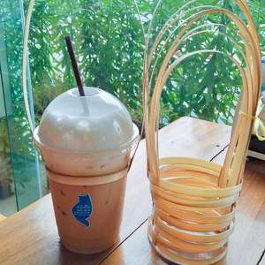 High Quality Eco-Friendly Bamboo Takeaway and <b>Drink</b> <b>Holder</b> with Strap Handle Dried Style Directly From Vietnam - Product Image 3