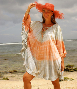 เสื้อคลุมแขนสั้นผ้าเรยอนสำหรับผู้หญิง,เสื้อคลุมกันลมแบบหลวมน้ำหนักเบา - Product Image 1