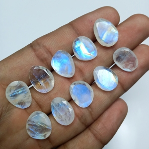 Rainbow Moonstoneขายส่งRosecutอัญมณีธรรมชาติสำหรับเครื่องประดับทำ - Product Image 1