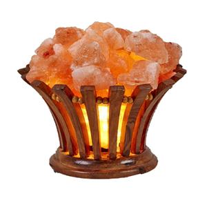 Lampe de sel artisanale de l'Himalaya de Sian Enterprises avec panier en matériaux organiques, couleur et taille personnalisées pour la décoration de la maison - Product Image 4
