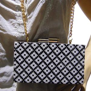 Bolso de mano de acrílico o resina para mujer, Cartera de noche, a la moda - Product Image 4