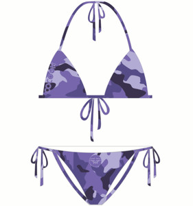 Bikini con estampado de tigre para mujer, traje de baño con estampado de letras, diseño de marcas famosas, 2023 - Product Image 3