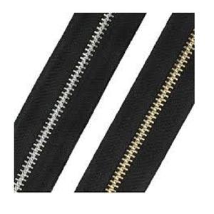Vente en gros de chaîne à fermeture éclair en métal à dents en laiton à verrouillage automatique pour jeans chaussures vêtements sacs et textiles de maison faits à la main à partir de cuir aluminium - Product Image 1
