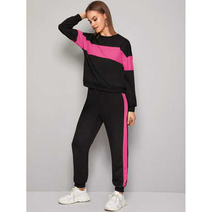 Survêtement léger de maternité pour femmes-Ensemble deux pièces d'été décontracté à capuche avec fermeture éclair-Pantalon évacuant l'humidité 100% coton rose - Product Image 6