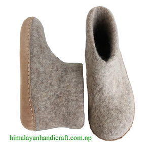 Botas de Fieltro del Himalaya para Niños, Altura al Tobillo, Estilo Occidental, Lana de Oveja, Impermeables, Antideslizantes, Unisex, Otoño Invierno - Product Image 6