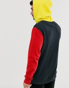 Sweat à capuche en molleton de coton pour homme, style streetwear hiver, color block, broderie personnalisée, impression numérique, personnalisable, écologique - Product Image 2