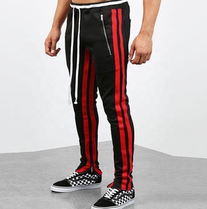 กางเกงติดตามการออกแบบโพลีเอสเตอร์ลายผู้ชายมาใหม่พร้อมกระเป๋าซิป - Product Image 2