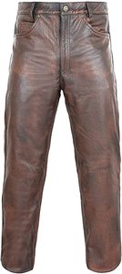 Pantalon en cuir véritable personnalisé pour hommes, pantalon en cuir Pu avec logo personnalisé et étiquettes intérieures en toutes les tailles et couleurs - Product Image 3