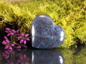 คริสตัลหัวใจบวมทับทิมไคยาไนท์สำหรับการรักษาพื้นที่ลึกการสั่นสะเทือนรักและมิติ - Product Image 2