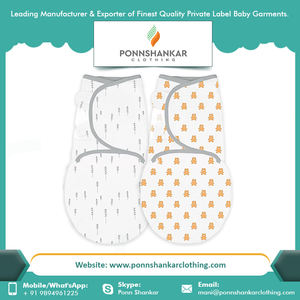 Indian Factory Supply Wholesale Custom Made Adjustable <b>Swaddle</b> Wrap - Product Image 4