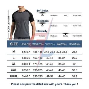 Camisa de natación UPF 50 + para hombre, camisa de protección contra la humedad, antisarpullido de manga corta, proveedor de camisa de natación - Product Image 6