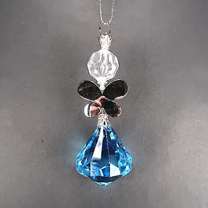 Trang Trí Giáng Sinh/Năm Mới Clear/Blue Acrylic Angel Ornament