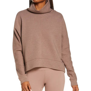 Customized Breathable New Light Weight Pullover 100% Soft Cotton Plain Colors Women's <b>Hoodies</b> High Quality Women Top - Product Image 1