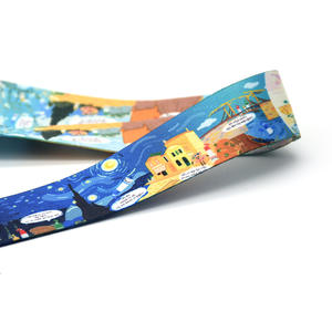 Nuovo Top Quality Van Gogh <span class=keywords><strong>notte</strong></span> <span class=keywords><strong>stellata</strong></span> Breakaway sublimazione portachiavi cordino per chiavi titolare della carta d'identità - Product Image 5