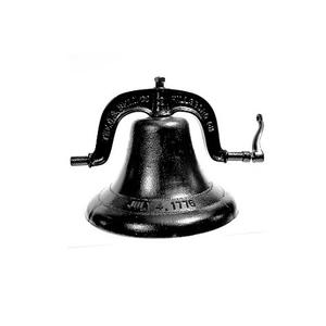 Campana colgante de pared de forma redonda de la más alta calidad campana colgante de Color negro hecha a mano para uso en el jardín del hogar - Product Image 4