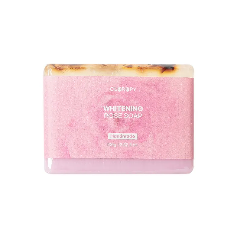 Jabón Rosa blanqueador, excelente efecto de tono-up, hecho en Corea, jabón abrillantador de piel premium para todo tipo de piel