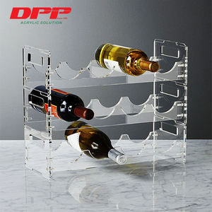 Casier à vin en acrylique transparent et porte-bouteille chaise de salle à manger support de bouteille de vin à usage spécifique - Product Image 1