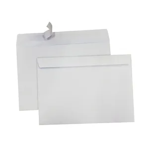 Enveloppes de meuble à bout ouvert, lot de 12, blanches, tissées et auto-scellées, de 24 livres, 9x12 pouces