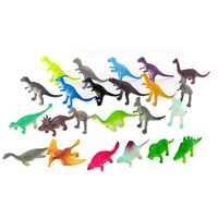 Ensemble de jouets de dinosaure, figurines en plastique et vinyle pour la fête de Dino, Toppers pour Cupcake, assortiment de pièces