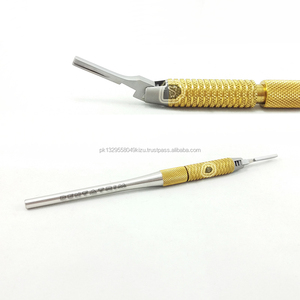 Poignée de scalpel en acier ronde réglable Source d'alimentation manuelle Poignée de BP dentaire - Product Image 4