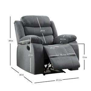 New Style Modern Reclinable Wide Power Electric Standard 1 2 3 4 5 6 7 Seaters Reclining Living Room Recliner Sofa Set