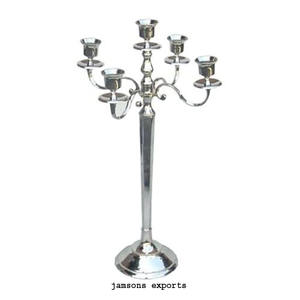 Candelabros transparentes de 7 brazos, Centro de cinco brazos para boda, oro rosa, oro, gran oferta - Product Image 5