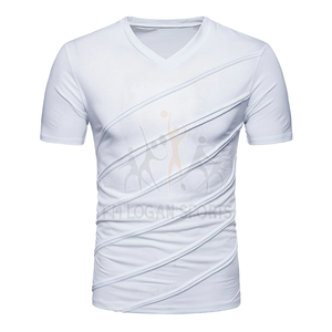 T-shirt en coton biologique pour hommes, design personnalisé, bon marché, avec Logo imprimé 100% coton biologique - Product Image 2