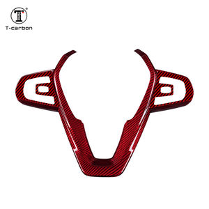 Ruedas de dirección de emblema de fibra de carbono cubierta del <span class=keywords><strong>volante</strong></span> - Product Image 2