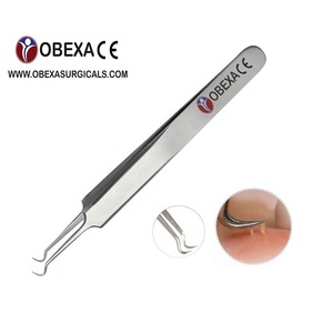 Pinzas curvas de acero inoxidable profesionales Sier, producto de belleza y cuidado Personal para removedores de espinillas y acné - Product Image 1