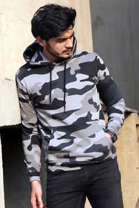 Sweat à capuche 52% coton, 48% Polyester, pour homme, design Vintage, idéal pour la chasse - Product Image 3