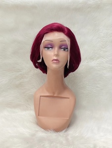 Perruque Courte Pixie Cut <span class=keywords><strong>Jennifer</strong></span> en Cheveux Humains, Bouclée, Type Bob Pixie, Perruque en Dentelle pour Pixie Cut - Product Image 3