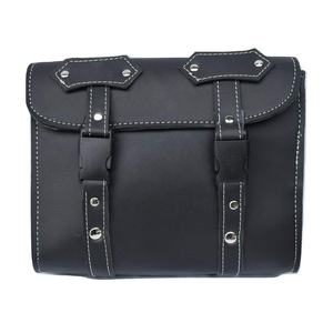 Negro-Blanked Pvc-correa de cuero-Cerrar herramienta-bolsa motocicleta impermeable bolsas de lona moto equipaje-viaje Sissy Bar bolsas - Product Image 1