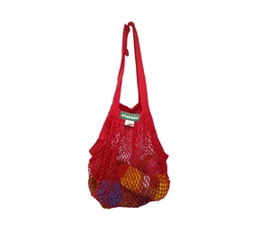 Sac en filet personnalisé 100% coton biologique certifié GOTS, écologique, réutilisable, motif géométrique, sacs de courses, couleurs personnalisées - Product Image 1