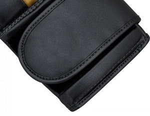 Unisex ถุงมือมวยพิมพ์โลโก้ได้ตามต้องการมีมือจับหนังสีดำสำหรับฝึกซ้อมมวยออกกำลังกาย - Product Image 5