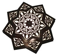 Lustre marocain Zahereen BM5, reproduction antique, en laiton, montage en surface, plafonnier LED à économie d'énergie
